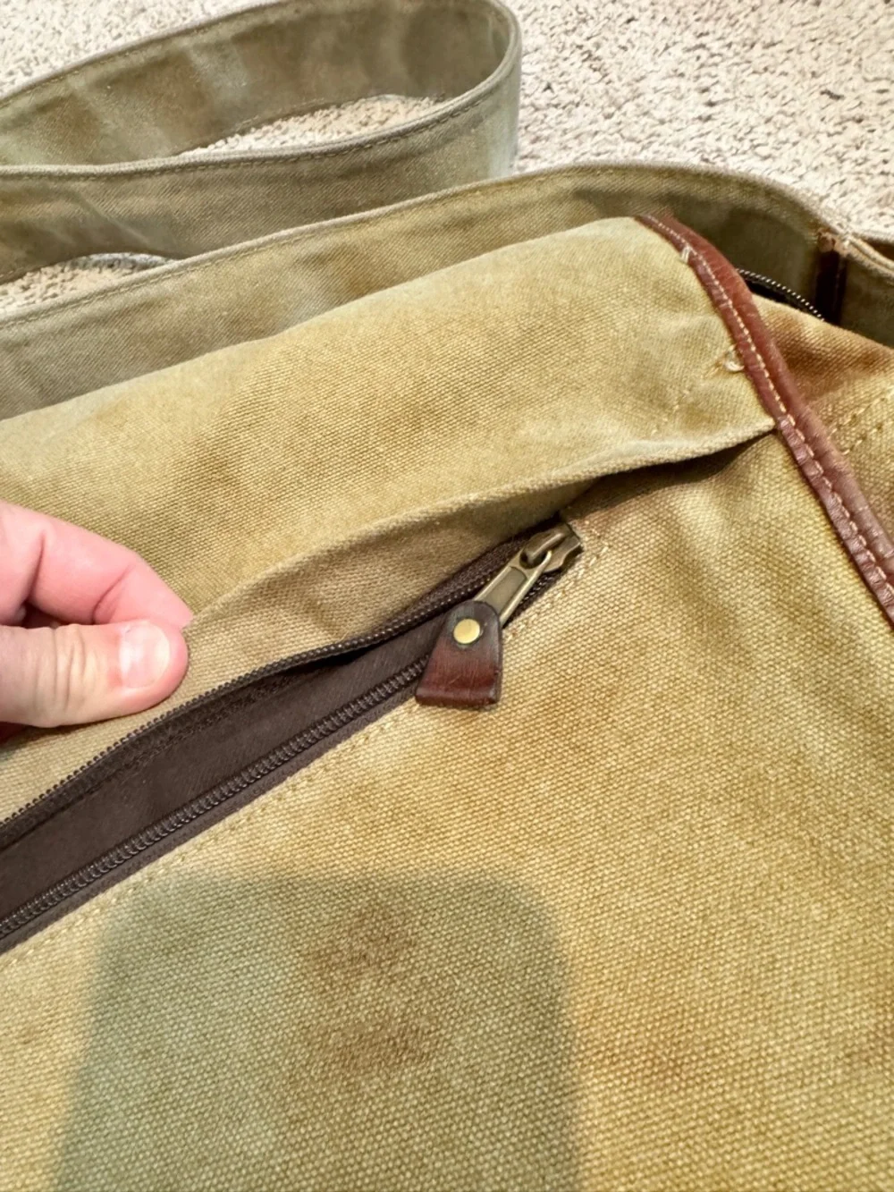 Bed Stu Gradient Canvas Messenger Bag Rustic Boho Distressed Crossbody B92